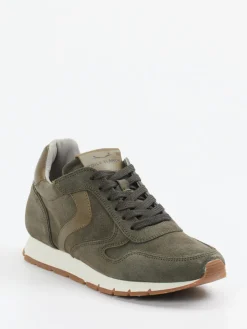 Damen Voile Blanche – Sneaker aus Veloursleder Oliv