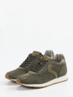 Damen Voile Blanche – Sneaker aus Veloursleder Oliv