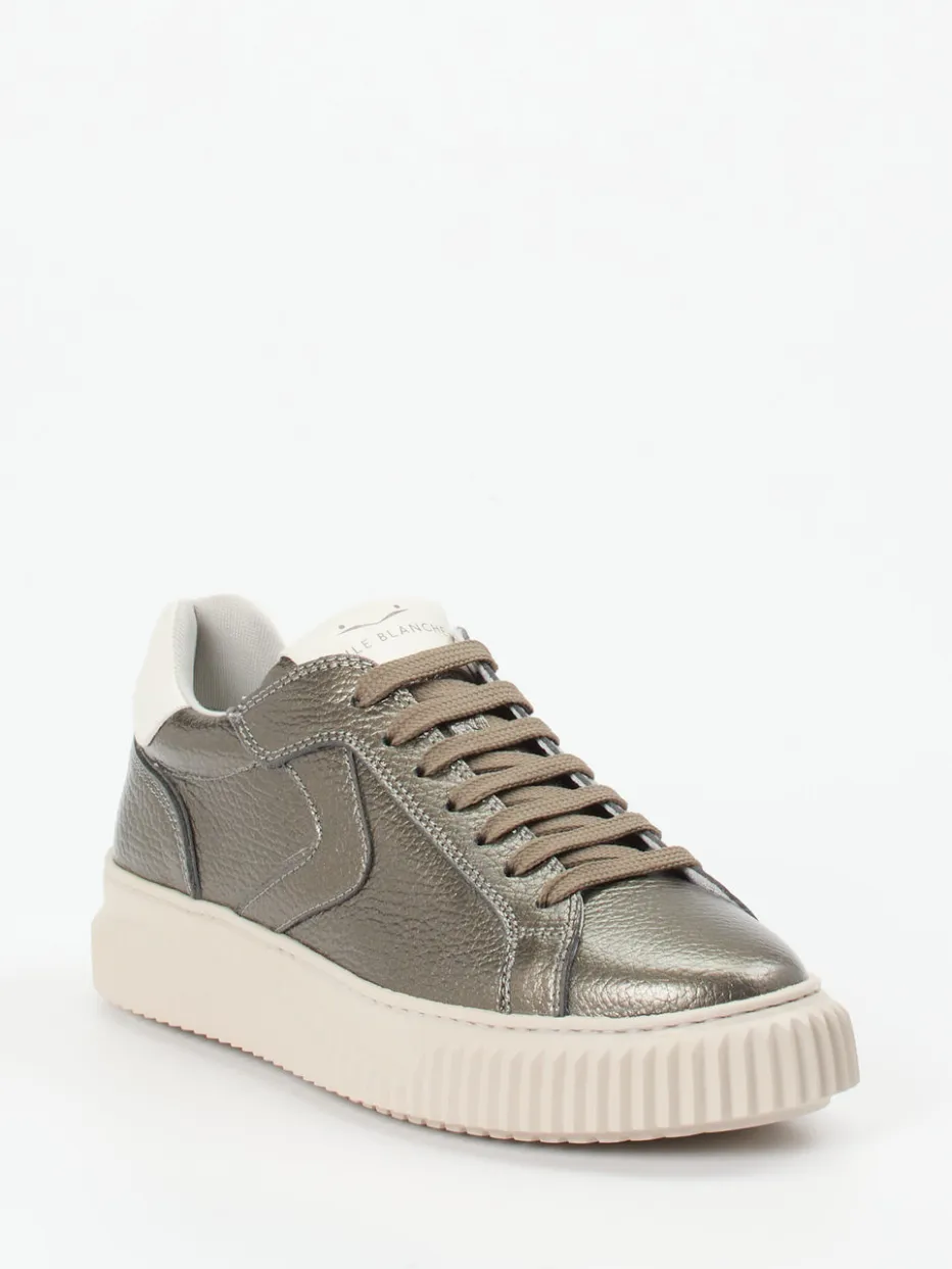 Damen Voile Blanche – Sneaker aus Metallicleder