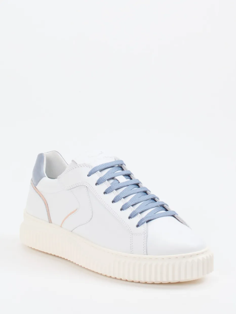 – Sneaker aus Lammleder in*Voile Blanche Discount
