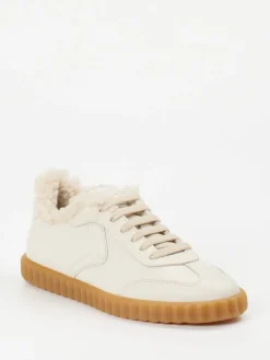 Damen Voile Blanche – Sneaker aus Kalbleder cremeweiß