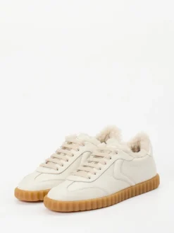 Damen Voile Blanche – Sneaker aus Kalbleder cremeweiß