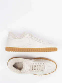 Damen Voile Blanche – Sneaker aus Kalbleder cremeweiß