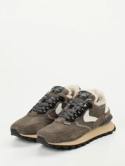 – Sneaker aus Veloursleder taupefarben*Voile Blanche Discount