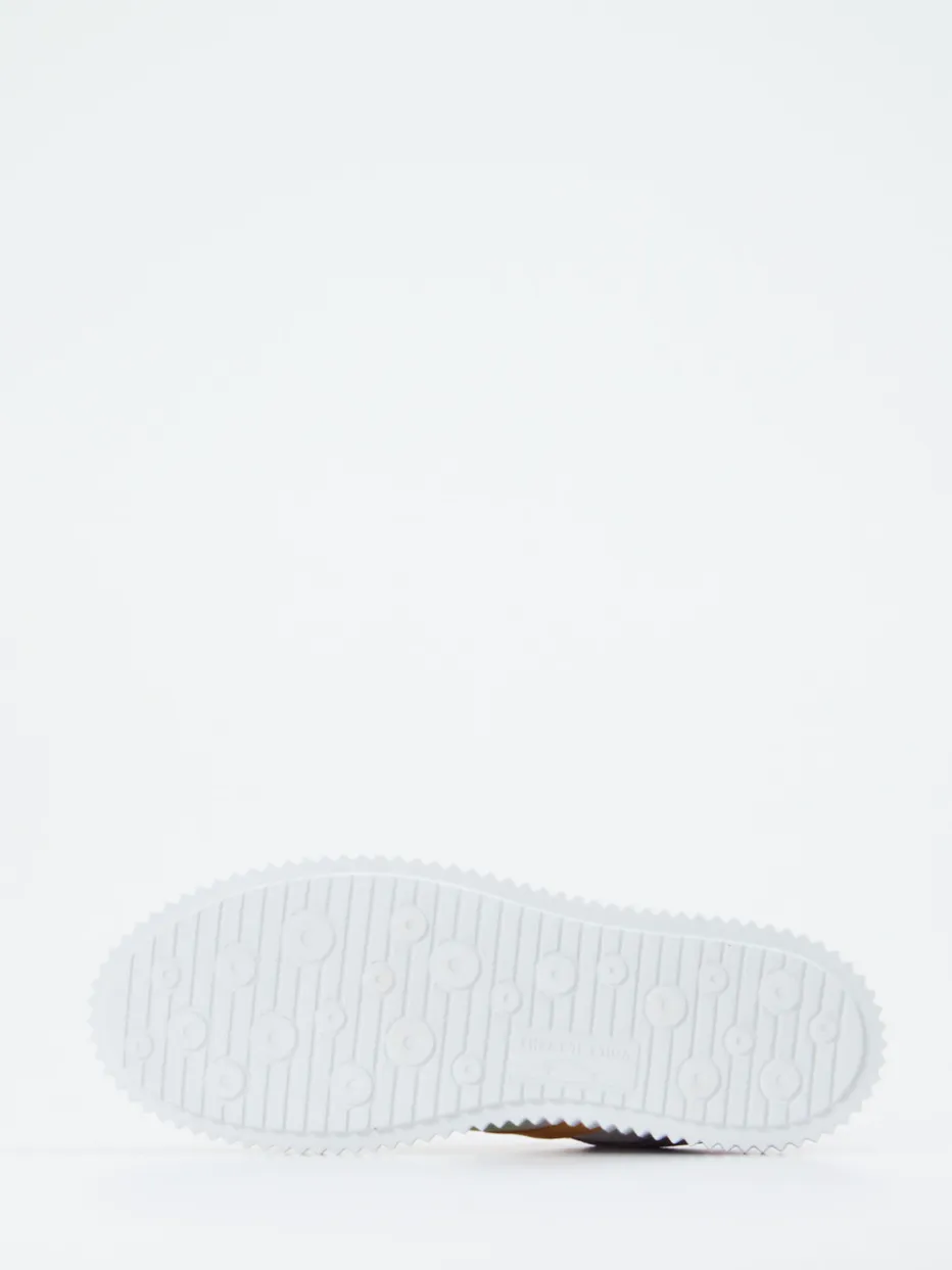 – Sneaker aus Velours- und Kalbleder color*Voile Blanche Hot