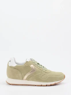 Damen Voile Blanche – Sneaker aus Veloursleder Salbei