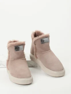 – Stiefeletten aus Veloursleder altrosa*Voile Blanche Discount