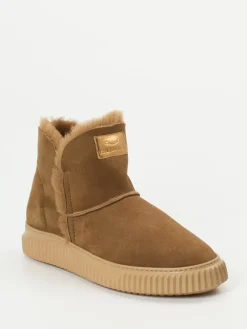 Damen Voile Blanche – Stiefeletten aus Veloursleder karamell