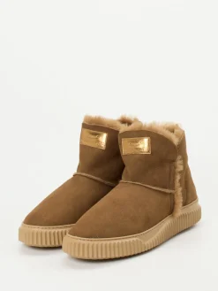 Damen Voile Blanche – Stiefeletten aus Veloursleder karamell