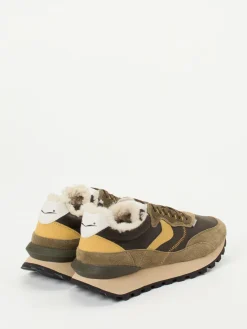 Herren Voile Blanche – Winter-Sneaker aus Veloursleder Oliv