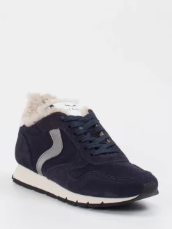 Damen Voile Blanche – Winter-Sneaker aus Veloursleder Dunkel