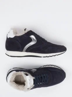 Damen Voile Blanche – Winter-Sneaker aus Veloursleder Dunkel