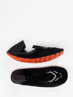 – Slipper aus Textil mit Strass-Hirsch*Wai Outlet