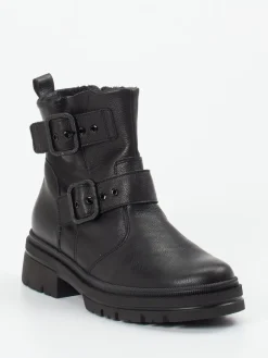 Damen Waldläufer – Biker-Stiefelette aus Kalbleder