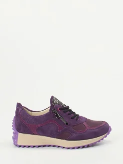 – Freizeitsneaker aus Veloursleder violett*Waldläufer Outlet
