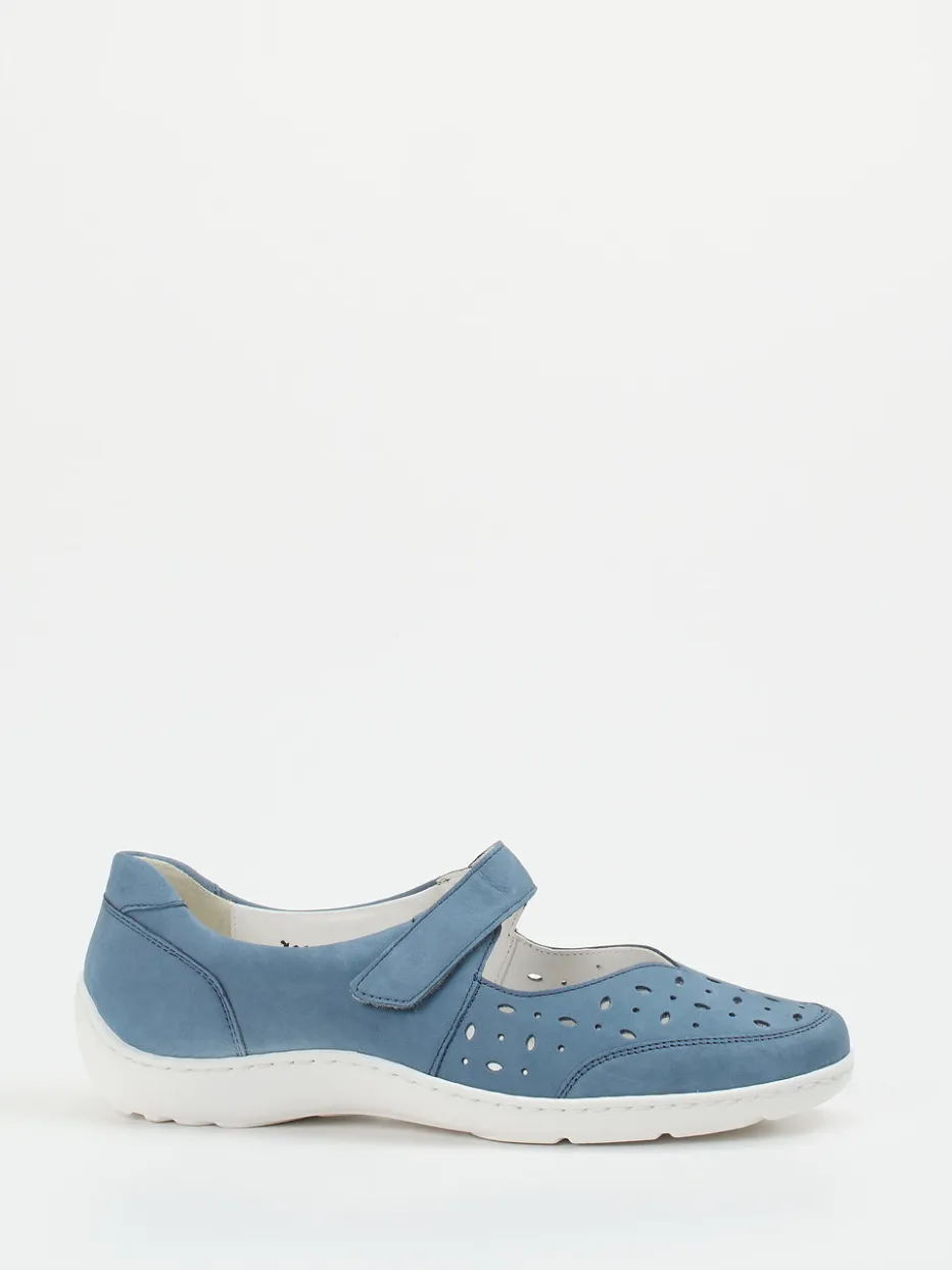 Damen Waldläufer – Klettslipper aus Nubukleder jeans