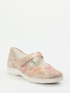 Damen Waldläufer – Klettslipper aus geprägtem Leder color