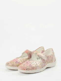 Damen Waldläufer – Klettslipper aus geprägtem Leder color