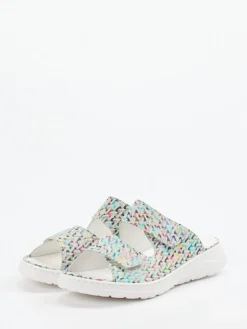 – Komfort-Pantolette aus geprägtem Leder color*Waldläufer Discount