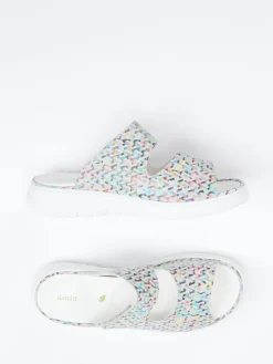 – Komfort-Pantolette aus geprägtem Leder color*Waldläufer Discount