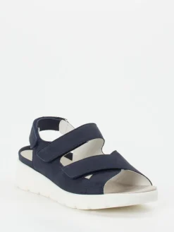 Damen Waldläufer – Komfortsandale aus Nubukleder Dunkel