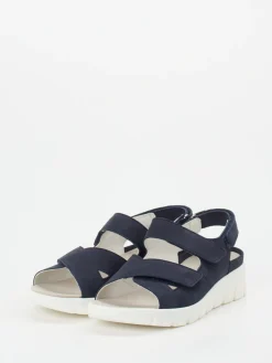 Damen Waldläufer – Komfortsandale aus Nubukleder Dunkel