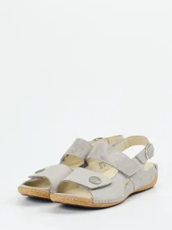 Damen Waldläufer – Komfortsandalen aus Nubukleder hell