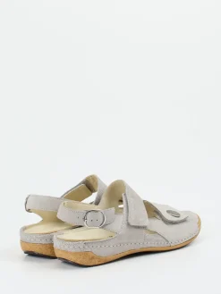 Damen Waldläufer – Komfortsandalen aus Nubukleder hell