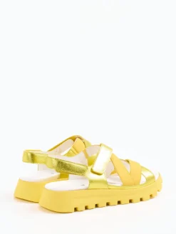 – Komfortsandalen aus Metallicleder*Waldläufer New