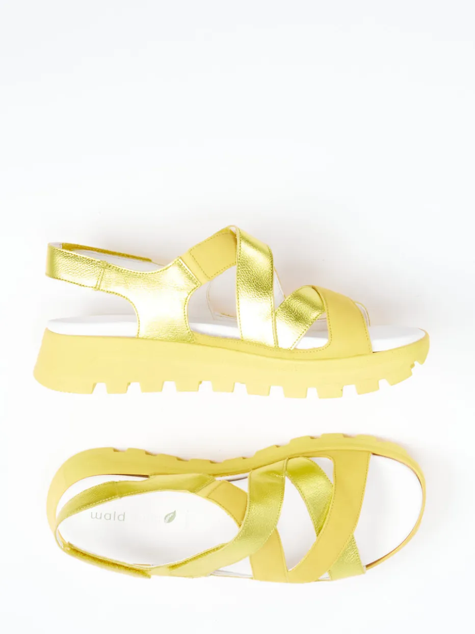 – Komfortsandalen aus Metallicleder*Waldläufer New