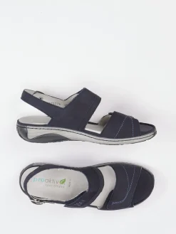 – Komfortsandale aus Nubukleder Dunkel*Waldläufer Hot