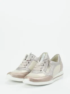 Damen Waldläufer – Komfort-Sneaker aus Metallicleder