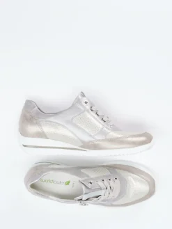 Damen Waldläufer – Komfort-Sneaker aus Metallicleder