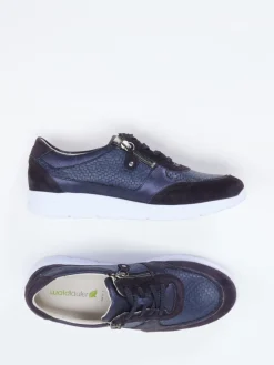 Damen Waldläufer – Komfort-Sneaker aus Kalbleder Dunkel