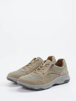 – Komfort-Sneaker aus Kalbleder und Mesh*Waldläufer Outlet