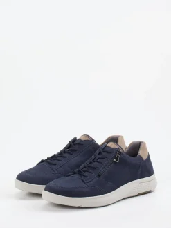 – Komfort-Sneaker aus Nubukleder Dunkel*Waldläufer Discount