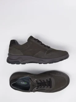 – Komfort-Sneaker aus Nubukleder Dunkel*Waldläufer New