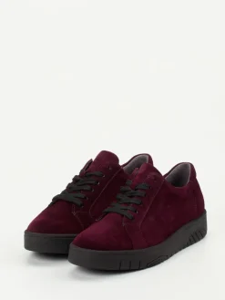 – Komfort-Sneaker aus Veloursleder Bordeaux*Waldläufer Best