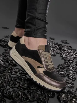 Damen Waldläufer – Komfort-Sneaker aus Veloursleder