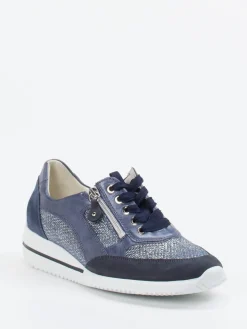 Damen Waldläufer – Komfort-Sneaker aus geprägtem Leder