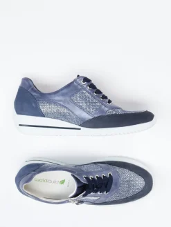 Damen Waldläufer – Komfort-Sneaker aus geprägtem Leder