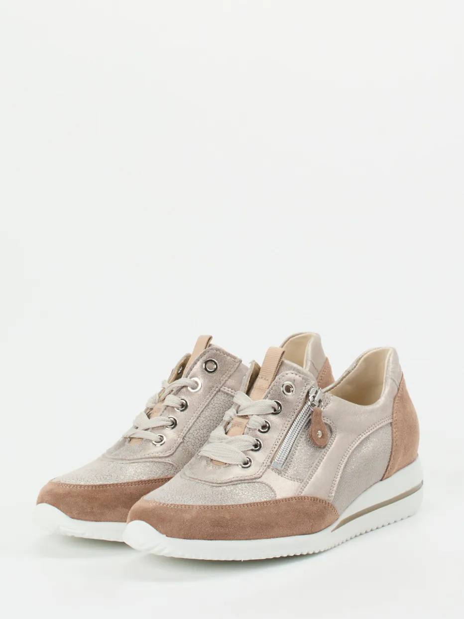 – Komfort-Sneaker aus Metallicleder*Waldläufer Sale