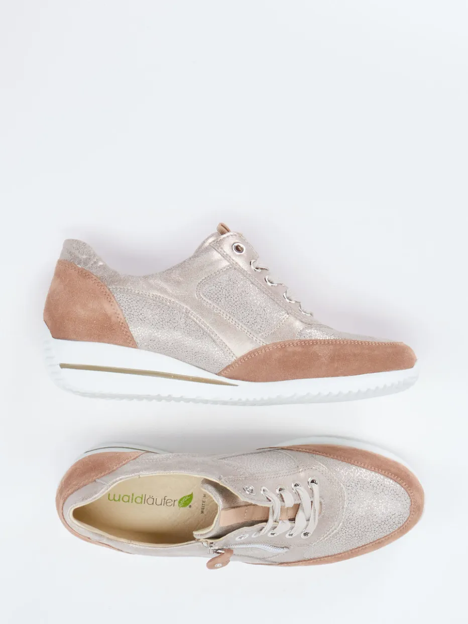 – Komfort-Sneaker aus Metallicleder*Waldläufer Sale