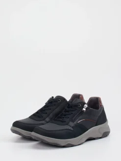 – Komfort-Sneaker aus Kalbleder Schwarz*Waldläufer