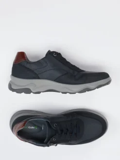 – Komfort-Sneaker aus Kalbleder Schwarz*Waldläufer