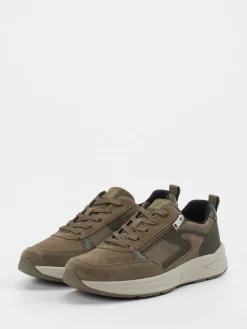 – Komfort-Sneaker aus Nubukleder oliv*Waldläufer Sale