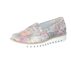 Damen Waldläufer – Loafer aus geprägtem Leder color