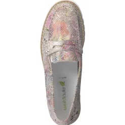 Damen Waldläufer – Loafer aus geprägtem Leder color