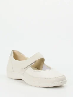 – Mary Jane aus Stretchleder in Cremeweiß*Waldläufer Online