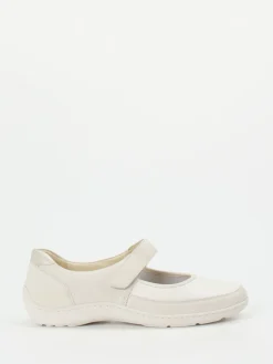 – Mary Jane aus Stretchleder in Cremeweiß*Waldläufer Online